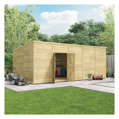 (20x10 Windowless, 15mm) BillyOh Switch Tongue and Groove Pent Shed