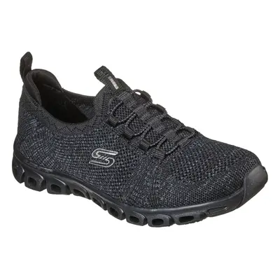 (4 UK, Black) Skechers Womens/Ladies Glide Step Grand Flash Trainers