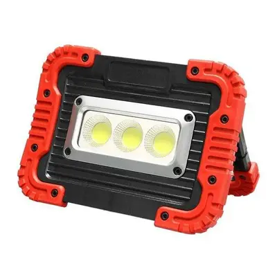 (Red) 30W COB Work Lamp Modes Adjustable USB Rechargeable Camping Light Searchlight Power Bank