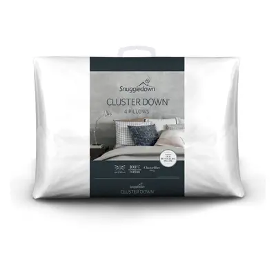 (Medium Pillow, Pack) Snuggledown Luxurious Cotton Pillow UK Made