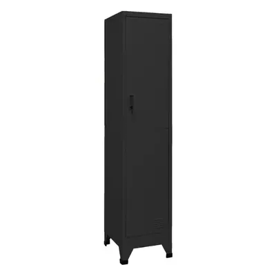 vidaXL Locker Cabinet Black cm Steel Storage Home Office Cabinet Furniture