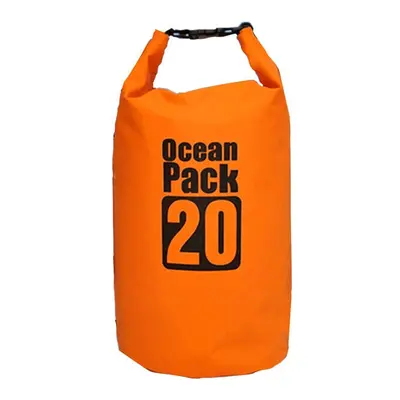 (orange, 20L) PVC Outdoor Diving Compression Swimming Dry Waterproof Bags Storage Bag For Unisex