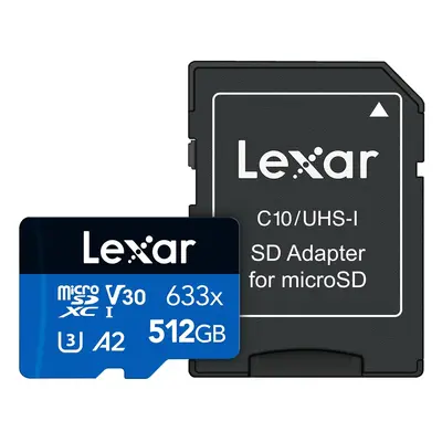 LEXAR Micro sd card 512G (LSDMI512BBGlobal633A) W/adatpor