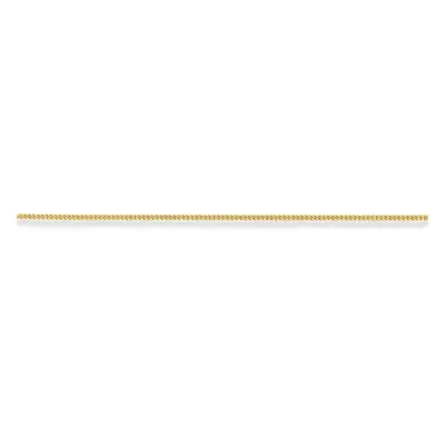 (20) Jewelco London 9ct Light Yellow Gold Tightly-linked Curb Pendant Chain Necklace - 1.3mm gau