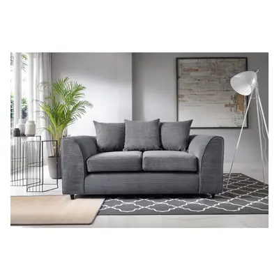 (Grey) Jumbo Cord Seater Sofa