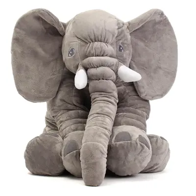 23.5" 60cm Cute Jumbo Elephant Plush Doll Stuffed Animal Soft Kids Toy Gift