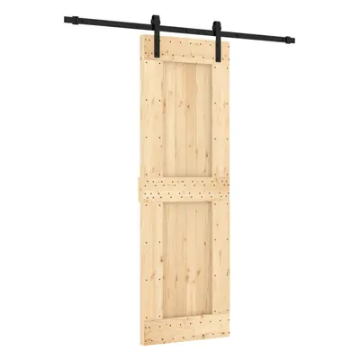 vidaXL Sliding Door Barn Door with Hardware Set Interior Door Solid Wood Pine