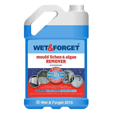 Wet & Forget Mould, Lichen & Algae Remover, Outdoor Cleaning Solution, Black Mould Remover, Blea