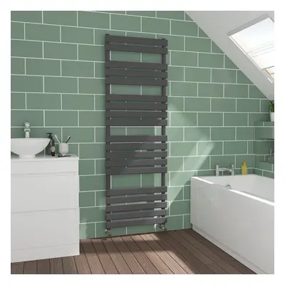 WarmeHaus Flat Panel Sand Grey Towel Radiator Bathroom Heated Towel Rail 1800x600mm