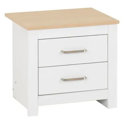 Portland Drawer Bedside White Oak Effect