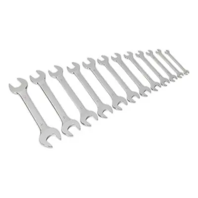 12pc Double Sided Open End Spanner Set - Point Metric - Drop Forged Steel