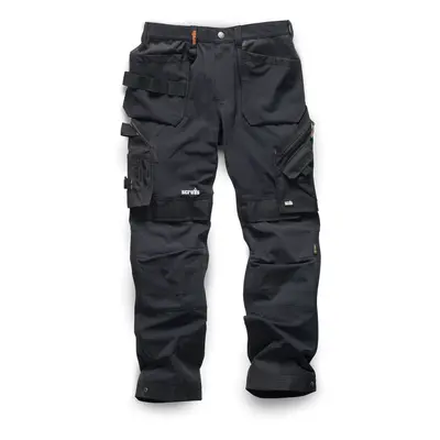 (40R, Black) Scruffs Mens Pro Flex Plus Holster Pocket Trousers