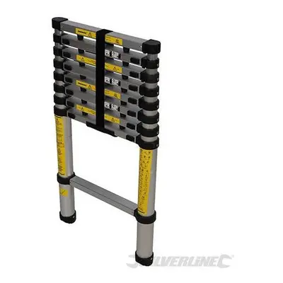 2.6m Tread Telescopic Ladder - 26m Silverline 452123 Aluminium - telescopic ladder 26m silverlin