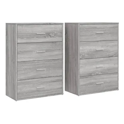 vidaXL Sideboards Cupboard Cabinet Highboard pcs Grey Sonoma Engineered Wood