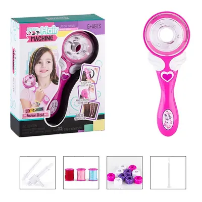 (B) Electric Automatic Hair Braider DIY Magic Hair Braiding Machine Hair Styling Toys for Girls 