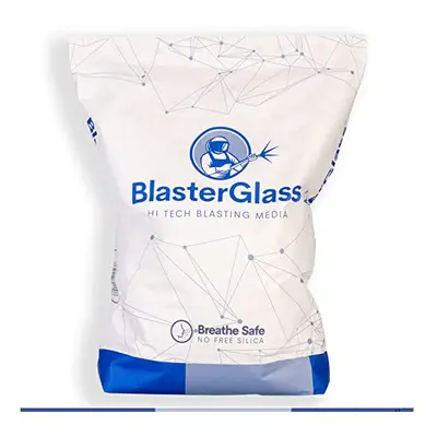 BlasterGlass Hi-Tech 10kg bag Grit Abrasive Glass Sand Blasting Media for Blast Cabinets and San