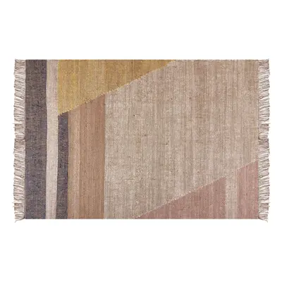 Jute Area Rug x cm Brown SAMLAR