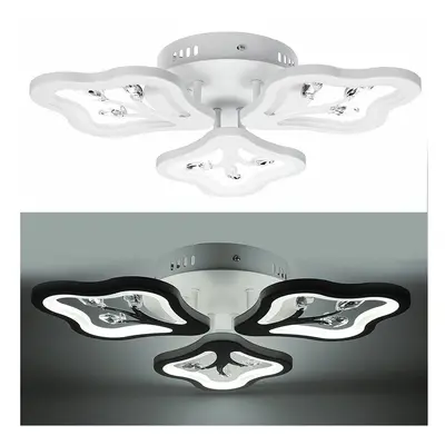 (Pure White) 360LED 4000LM Post-Modern Ceiling Lamp Bedroom LED Chandeliers+Remote Control