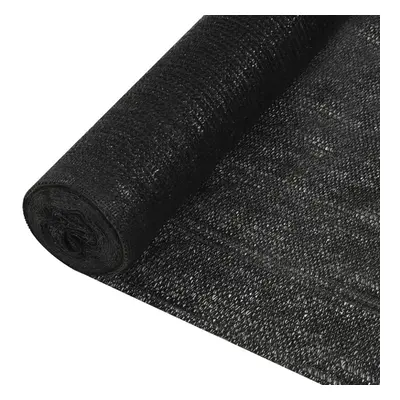 vidaXL Privacy Net Black 3.6x25 m HDPE g/mÂ² Balcony Screen Windbreak Mesh