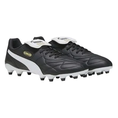 (8 UK, Black/White) Puma Mens King Top Firm Ground Football Boots