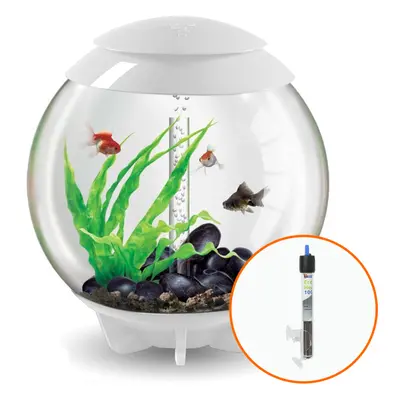 biOrb Halo 60L Aquarium in White with MCR LED Lighting with Heater Pack