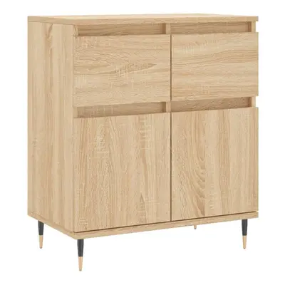 vidaXL Sideboard Storage Side Cabinet Cupboard Sonoma Oak Engineered Wood