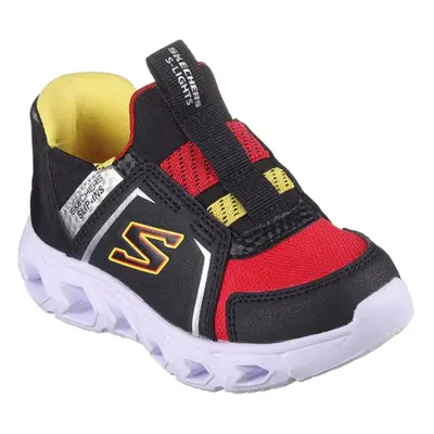 (7 UK Child, Black/Red) Skechers Boys Hypno-Flash 2.0 - Vexlux Trainers