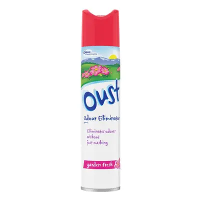 Oust Odour Eliminator Aerosol Garden Fresh Air Freshener 300ml (Pack of 12)