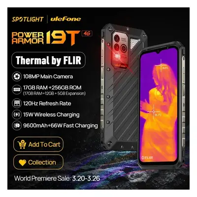 NEW Ulefone Power Armor 19T (12+5)GB+256GB Thermal Imaging Camera 4G Rugged Dual SIM