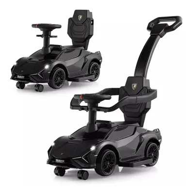 3 in Kids Ride on Push Car Licensed Lamborghini Push Car with Handle