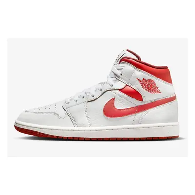 (10.5) Nike Air Jordan Mid SE White/Lobster-Dune Red-Sail FJ3458-160 Men's