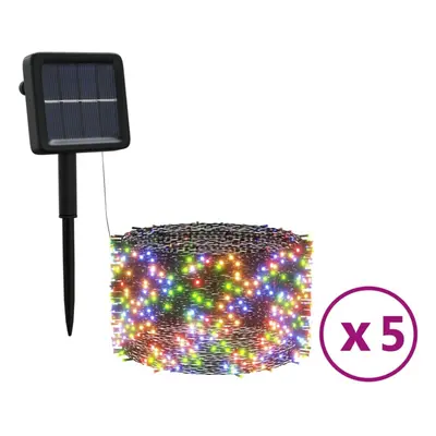 vidaXL 5x Solar Fairy Lights LED Colourful Indoor Outdoor Solar String Light