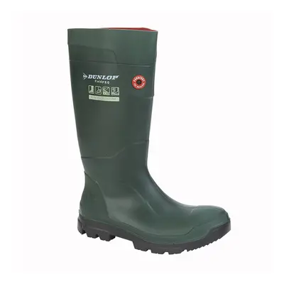 (43 UK) Womens Dunlop Foamed PU Wellingtons Green