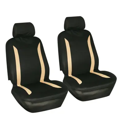 (Beige Black - Pcs) 4/9PCS Universal Protectors Full Set Auto Seat Covers Pad For Car Truck SUV