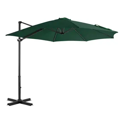 vidaXL Cantilever Garden Parasol with Aluminium Pole Outdoor Umbrella Green