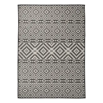 (black stripes, x cm) vidaXL Outdoor Flatweave Rug Patio Garden Runner Mat Area Rug Floor Carpet