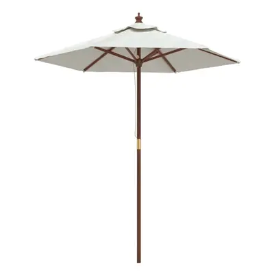 (sand) vidaXL Garden Parasol Outdoor Umbrella Parasol Sun Shade with Wooden Pole