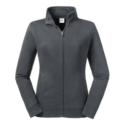 (L, Convoy Grey) Russell Womens/Ladies Authentic Sweat Jacket