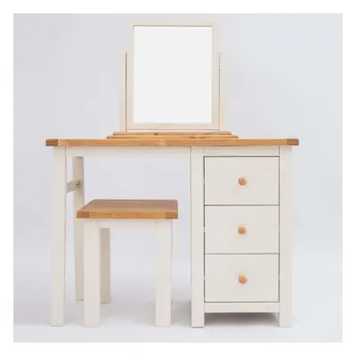 Dressing Table Set Off White Bedroom Furniture Makeup Table Country Wood Unit