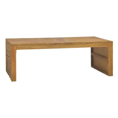 vidaXL Solid Wood Teak Coffee Table Erosion Living Room End Accent Sofa Table