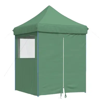 (green, with sidewalls) vidaXL Professional Folding Party Tent Outdoor Canopy Garden Pavilion St