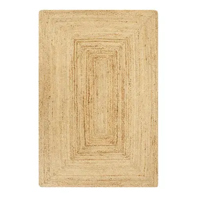 vidaXL Handmade Rug Jute Natural 120x180cm Home Room Flooring Area Carpet Mat