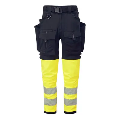 (32R, Black/Yellow) Portwest Unisex Adult Ultimate Modular Contrast in Trousers