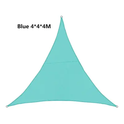 (Blue) Sun Shade Sail Waterproof 420D Oxford Polyester Canopy Cover Awning Outdoor Anti-UV Prote