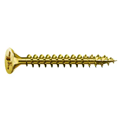 Spax Screws Countersunk Z - galvanised zink plated yellow chromed, steel, 0.14" x 1.38"