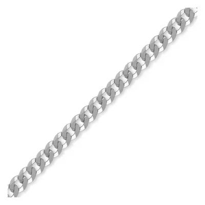 (8.5) Jewelco London Sterling Silver 6mm Gauge Curb Chain