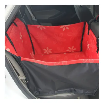 (Red, 60x35x53cM) Pet Car Seat Cover Carrying for Dogs Cats Mat Blanket Rear Back Hammock