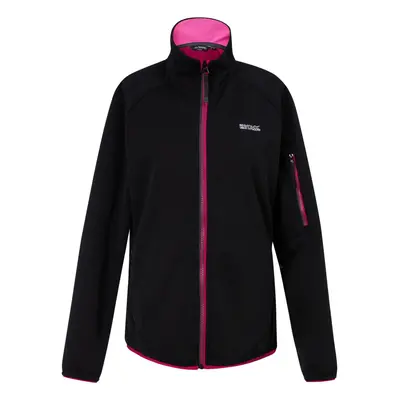 (8 UK, Black/Pink Potion) Regatta Womens/Ladies Ravenhill Full Zip Fleece Top