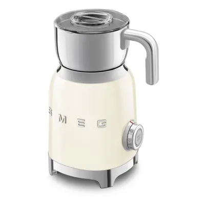 Smeg MFF11CRUK Induction Milk Frother with Tritan TM Renew, 500W, Cream