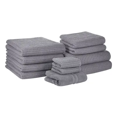 Set of Towels AREORA Cotton Light Grey